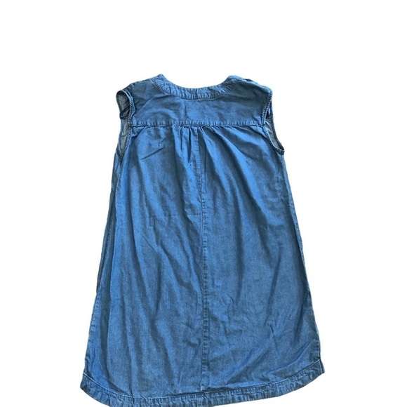 Knox Rose Boho Embroidered Sleeveless Denim Jean Dress M Western Chambray - Picture 3 of 7